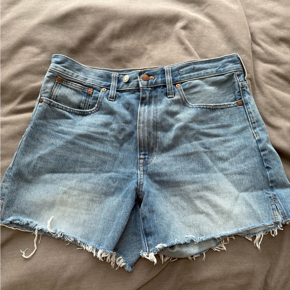 Madewell Blue Jeans with Distressed Look
